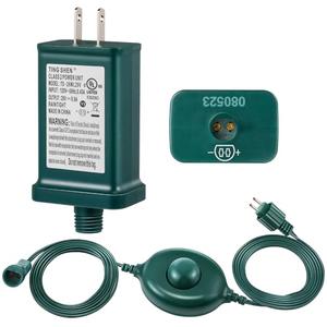 Meonum 29V LED Power Supply with Foot Switch, Transformer Replacement Class 2 Power Supply, Low Voltage Transformer US Plug Adapter for Christmas Tree Light(TS-26WL29V)