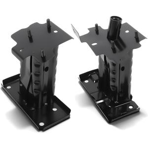 1 Pair Front Bumper Mounting Brackets Compatible with 2014-2019 Rogue Left and Right Side Black Bumper Bracket 622104BA0A 622114BA0A