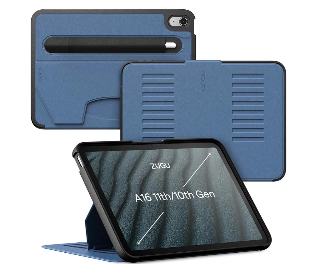 ZUGU CASE for iPad A16 11th Generation 11 Inch (2025), 10th Gen 10.9 Inch (2022) Magnetic Stand & Sleep/Wake Cover, Model #s A3354, A3355, A3356, A2696, A2757, A2777, Slate Blue