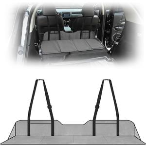 Car Back Seat Extender,Car Back Seat Extender for Sleeping, Foldable Soft Flannel Portable Rear Seat Mattress Extension Plate,Camping Mattress Back Seat (Gray)(48x20)