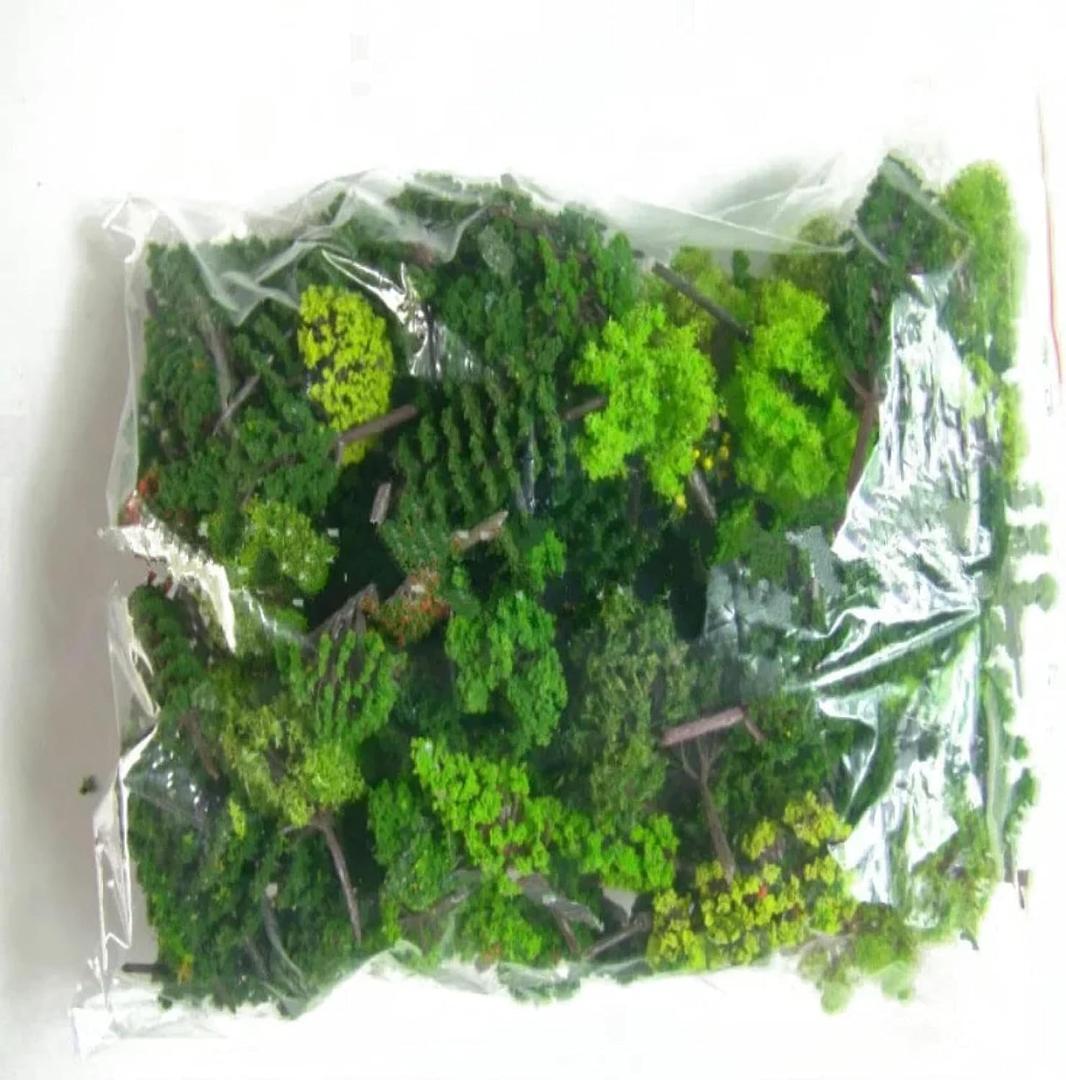 Miniature Trees Model Train Scenery,30Pcs Model Green Trees Mixed Wire and Plastic Model Landscape Train Layout Garden Scenery Miniature 3-12cm