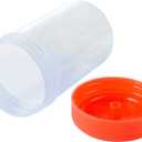 20Pcs 60ML Sterile Specimen Cups with Lids 2OZ Screw-on Cap Red Cover Measuring Containers Seal