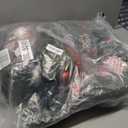 WBHome Pre-lit 9 Feet/106 Inch Christmas Garland Candy Shop Red & White Themed with 50 LED Lights Holiday Decorations, Battery Operated (Batteries NOT Included)