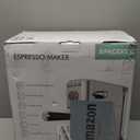 Spacekey Espresso Machine 20 Bar, 1350W Expresso Coffee Machines with Milk Frother, Compact Stainless Steel Espresso Maker with 39oz Removable Water Tank for Cappuccino, Latte, Americano, Silver