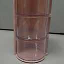 Hair Accessories Organizer with Hair Brush Holder, Rotatable Makeup Brush Holder for Necklaces, Earring, Bracelet, Ring, Makeup Brushes, Hair Clip and Hair Accessories (Pink, 3-Layer)