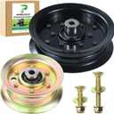 532196106 Idler Pulley with 532177968 Idler Pulley Replaces 532197379 532193197 Craftsman 196106 197379 177968 193197 for Husqvarna YTH22V46 YTH24K48 YTH20K46 YTH18542 YTH2348 Z248f Mowers