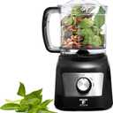 Moss & Stone 3 Cup Mini Food Processor, Strong Vegetable Chopper for Dicing, Chopping, Mincing, & Puree 300 Watts Mini Chopper With 2 Speeds, Perfect Baby Food Processor Black