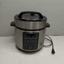 Simple Deluxe Electric Pressure Cooker, Non-Stick 12-in-1 & 6QT Stainless Steel Multi Cooker for Slow Cook, Meat Stew, Cake, Porridge, Multigrain, Dishwasher Safe, Silver