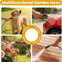 Garden Hose 100 FT, Non-Expanding Water Hose, Ultra-Light & Flexible, Burst-Resistant, Kink-Free, High-Pressure Garden Hose All-Weather Use for Lawns, Gardens, and Outdoor Cleaning (Gray)