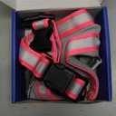 ChalkLit Light Up Dog Harness, No Pull Led Dog Harness Glow-in-The-Dark for Night Walking, USB Rechargeable Lighted Safety Vest for Medium Large Dogs, Adjustable Soft Mesh Fully Illuminated (Pink, M)