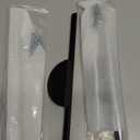 Rergy Cabinet Handles Half Moon Door Pulls and Knobs2Pack Back 5inch Hole Center, Decorate Hardware for Kitchen Zinc Alloy Furniture for Dresser Drawer (Black)