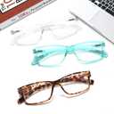 NORPERWIS Reading Glasses 5 Pairs Quality Readers Spring Hinge Glasses for Reading for Men and Women (5 Pack Mix Color -3, 2.00)