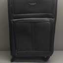U.S. Traveler Anzio Softside Expandable Spinner Luggage, Dark Grey, Checked-Large 30-Inch