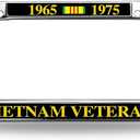 Vietnam Veteran Gift License Plate Frame Chrome US Army Veteran Fade-Resistant License Plate Frame (FPjunshiwaiwei302)