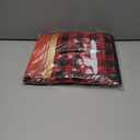 Marina Decoration Christmas Premium Luxury Decor Ultra Soft 100% Cotton Embroidered Bathroom Modern 3 Piece Towel Set, Red Black Plaid Snowman and Deer Pattern