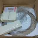 Modern Crystal Chandelier Gold LED Chandeliers 23 Round Pendant Light Fixture Dimmable Flush Mount Chandelier for Dining Room Foyer Kitchen, UL Listed (24 inches)