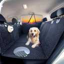 Premium Truck Dog Seat Cover, Extra Strength Honeycomb Hard Bottom Holds 400lbs, Dog Back Seat Extender, Waterproof, Anti-Scratch, Safer, Back Seat Pet Cover for Dogs Upgraded 2025 Materials!