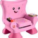 Fisher-Price Toddler Learning Toy Laugh & Learn Smart Stages Chair, Pink with Music Lights & Activities for Kids Ages 1+ Years