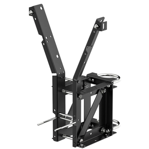 Buzzlett 9594 Basketball Backboard Mounting Kit - Compatible with Lifetime Backboards Only, Heavy-Duty Steel Brackets with 3 Installation Options (Wall, Roof, Pole), Weatherproof for Outdoor Use