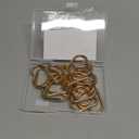 MOTOFITOOL 16-Pack Gold Heart Carabiner Clips, Cute Keychain Accessories for Backpacks & Hiking Gear, Aluminum Alloy Spring Snap Hook(Lightweight, Bulk Value Set)