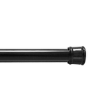 No Drilling Closet Rod, Hanging Closet Rod for Clothes, Closet Bar & Pole Heavy-duty, Closet Rods for Hanging Clothes For Closet Wardrobes Bathroom Laundry RV Curtains, Black