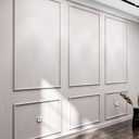 Birdeco Peel and Stick Wall Molding Kit, Pre-Cut Paintable Trim Moulding, Self Adhesive Premade Wainscoting Panels for Accent Wall, Peel and Stick Wall Panels Interior Decor for Living Room Bedroom