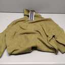 PRETTYGARDEN Womens Turtleneck Long Sleeve Sweater 2026 Fall Trendy Loose Fit Casual Tops Chunky Knit Pullover Sweaters (Small, Olive Green)