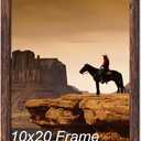 A PLUS MAX 10x20 Picture Frame Brown Light Weight Wall Mount