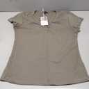 Prettywear Women's V Neck T Shirt Short Sleeve Summer Shirts Cotton Tops Basic Casual Trendy Tee, S