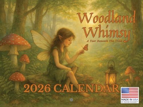 Woodland Whimsy Fairy Calendar 2026 Monthly Wall Calender 12 Month | American Made In The USA