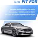 3Pcs Chrome Front Bumper Lip Moulding Trim Cover for Mercedes Benz E Class 2014-2016 W212 E250 E350 E400 E500 E550 (Not Fit 2 Door Coupe) Replacement for A2128852674, A2128852774, A2128852874