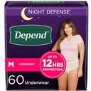 Depend Fresh Protection Adult Diapers, Incontinence & Postpartum Bladder Leak Underwear for Women, Disposable, Maximum, Medium, Blush, 60 Count (4 Packs of 15), Packaging May Vary