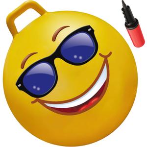 WALIKI Hopper Ball Toys for Kids 3 4 5 and 6 Years Old | Hippity Hop Jumping Ball | Cool Bouncy Toy for Boys and Girls (Emoji 1)