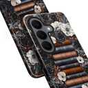 Case for Samsung Galaxy S26,Camera Protection Soft Glossy Phone Case - Book Flowers Retro