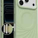 ORNARTO Vortuxe for iPhone 17 Pro Max Case 6.9" | 2X MIL-STD Protection | Camera Button Control | Compatible with MagSafe | Sleek Aesthetic Liquid Silicone Phone Cover | Matcha