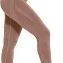 SEASUM Scrunch Butt Lifting Leggings for Women Seamless Workout High Waisted Tummy Control Gym Yoga Pants (Beige, M)