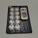 HL Small Submersible Led Lights with Remote,Mini LED Light,Waterproof Tea Light,Underwater Lights,Flameless Candles,Suitable for Vases, Fish Tanks, Hot Tubs, Parties,Wedding,Halloween Decorations (10PC -RGB)