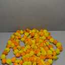 5Pcs Marigold Garland for Decoration,5 Feet Artificial Marigold Flowers Diwali Decorations for Home,Orange and Yellow Artificial Marigold Heads for Diwali Party,Indian Weddings,Halloween,Wreath