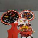 3 Tier BBQ Party Cake Stand Decoration Barbecue Theme Summer Cupcake Tower Baby Q Table Decoration Red and Black Gingham Cake Holder for Summer Picnic Camping BBQ Baby Shower Party Supplies