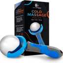 PRIME Fitness Cold Massage Roller Ball | Cold Therapy | Ice Roller Ball with Handle | cryo Stick | Relieve Muscle Pain (Blue)