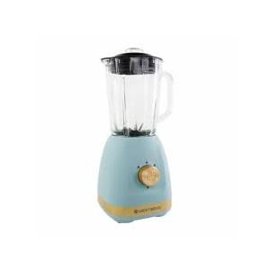 West Bend Timeless 5 Speed Multi-Function Blender, 48 oz Glass Jar, with Travel Cup (Blue Gold)