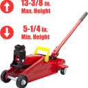 BIG RED Torin Hydraulic Trolley Floor Jack Combo with 2 Jack Stands, 2 Ton Capacity (T82001)