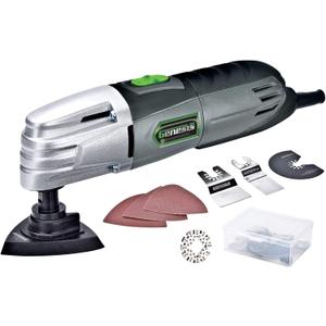 Genesis GMT15A 1.6 Amp Multi-Purpose Oscillating Tool and 19-Piece Universal Hook-And-Loop Accessory Kit with Storage Box