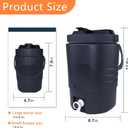 2.2 Gallon/8 L Portable Sports Cooler Water Beverage Dispenser,Insulated Cooler Dispenser With Spout & 33 Ounce/1 L Insulated Water Jug