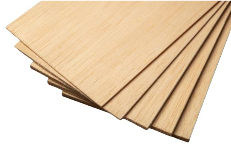 36 inch Balsa Wood Sheets (1/32 x 3 x 36 Pack of 10) Model Grade Hobby Craft Wood Thin Plank, Perfect for Modeling, Crafts, Hobbies, Laser, Glider Airplanes by BINOS (1/32 x 3 x 36 Pack of 10)