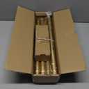 Curtain Rods for Windows 48 to 84 Inch, Gold 1 Inch Decorative Window Treatment Rods, Adjustable Heavy Duty Modern Drapery Rod, Easy Install Metal Curtain Pole with Matte Gold Round Finials