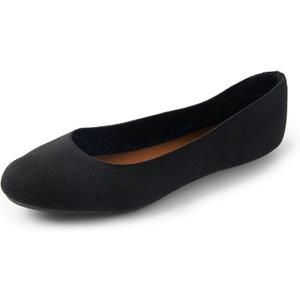 Women's Ballet Flats Round Toe Soft Knit Ballerina Flats Slip On Dress Shoes for Women Walking Dressy Casual Work Wedding