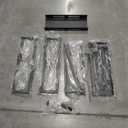 Spice Rack Shelf for Kitchen Stove, Adjustable 27 to 33 Inch Spice Rack Organizer, 4 Level Adjustable Height Stove Top Shelf for Kitchen, Over the Stove Shelf for Curved Stove, Black