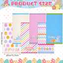 Oudain 6 Pcs Easter Kitchen Towels Happy Easter Bunny Eggs Cute Rabbits Dish Towels for Kitchen Drying Bathroom Housewarming Gifts Home Hand Towel Decoration 23.6 x 11.8 Inches