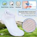 Women's Ankle Athletic Running Socks, Anti-Blister Cotton Cushioned Wicking Socks (5 Pairs) (9-11, Multicolor)